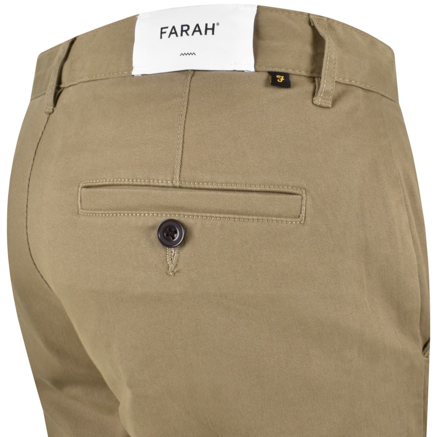 Farah Vintage Elm Slim Fit Chino Trousers Brown